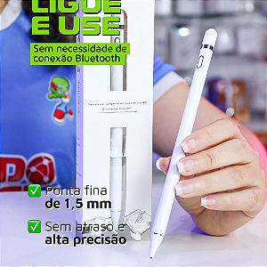 Caneta Stylus Pencil Para iPad, Branco