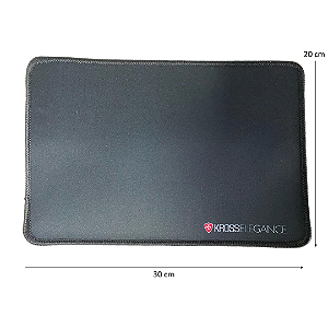 MousePad 30x20cm Com Bordas Costuradas Preto - Kross KE-MP1010