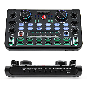 Mesa de Som Interface de Áudio Placas de Som - Live Sound Mixer HD X60 Versão Inglês
