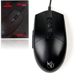 Mouse Gamer com Fio 6.400 DPI, Led RGB, 6 Botões - Kross Pulse KE-MG105