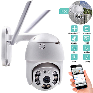 Câmera de Segurança Mini Speed Dome 2.5" Resistência à Água 3MP 1080P Full HD - It-Blue SC-B13
