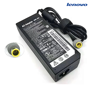 Carregador Para Notebook Lenovo 90W 20V 4.5A Pino Redondo 8.0 X 5.5mm Thinkpad E420 E430 T61 (Similar)