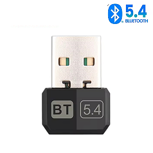 Adaptador Bluetooth Versão V5.4 USB ara PC e Notebook conecta Fone, Mouse, Controle Xbox/Ps4/Ps5