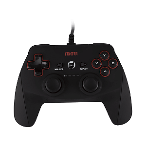 Controle Joystick Com Fio Usb 2.0 Para PC, Notebook e Ps3, Double Shock - Dazz Fighter