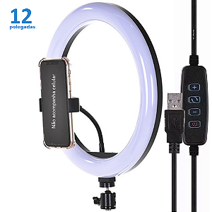 Iluminador Ring Light 12 Polegadas 30cm (Sem Tripé) - Oberon OR-PL812