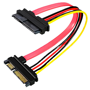 Cabo de Dados Extensor SATA 7P + 15P, Tamanho 43cm - Grasep D-CIC06