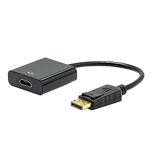 Cabo Conversor Displayport (Macho) Para HDMI (Fêmea), Preto - Kross KE-CBS0104