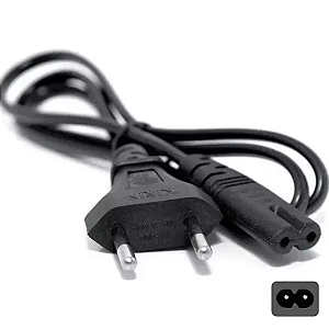 Cabo de Força Bipolar Para Tv Ps2 Ps3 Ps4 Rádio Fonte Impressora e Monitores