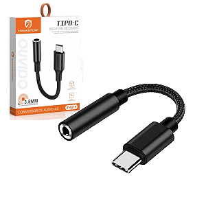 Adaptador de Fone de Ouvido Tipo C para Áudio P2 3.5mm (Música) - H'Maston ZHQ18