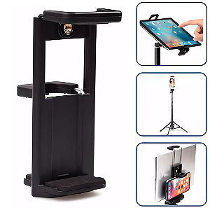 Suporte de Celular, Tablet e iPad para Tripé com Rosca 1/4 - Lintian LT-Z001