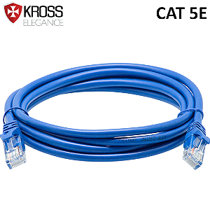 Cabo de Rede Cat 5e com 2 Metros Até 500 Mbps - Kross KE-CBS0105