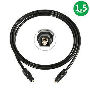 Conversor de Áudio Óptico Digital Rca Analógico com 1.5M - Tomate MCB-001