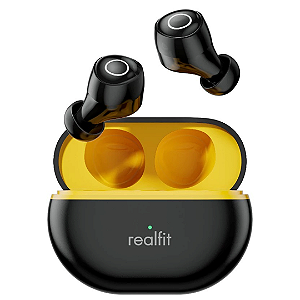Fone de Ouvido Bluetooth V5.4 com ANC Cancelamento de Ruído - RealFit F4