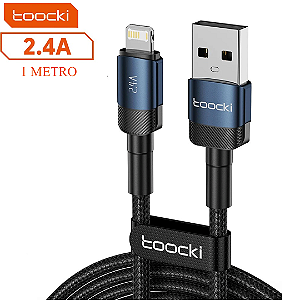 Cabo de Carregamento para iPhone e iPad 2.4A com 1 metros, Trançado - Toocki