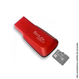 Mini Leitor de Cartão de Memória Micro SD para USB 2.0 - Knup KP-HM039