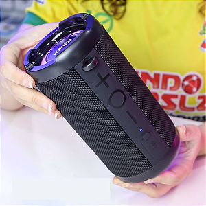 Caixa de Som Bluetooth Sem fio 20W com LED, IPX7 Resistente a Água, TWS, Rádio - Kaidi KNX6950