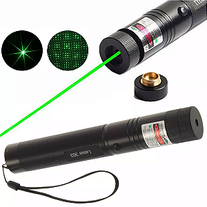 Caneta Laser Pointer Verde Forte Potente Recarregável - Luatek LT-403
