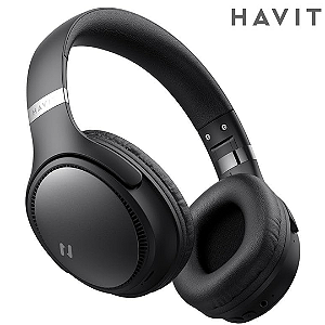 Fone de Ouvido Bluetooth V5.3 Headphone On-Ear Reprodução até 55H, Preto - Havit H630BT