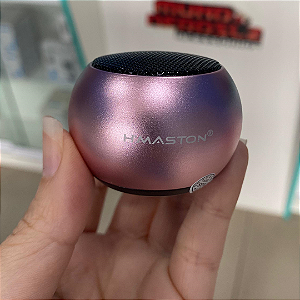 Mini Caixa de Som 3W Bluetooth V5.1, Cor de Rosa - H'maston M3
