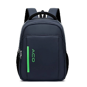 Mochila Para Notebook 13" com 3 Compartimentos, a Prova D'água, Cor Azul - Aco 2002-14