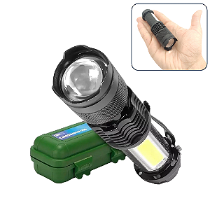 Mini Lanterna Recarregável Potência 5000W e 85000 Lumens XPE (luz Branca) - Luatek LT-407
