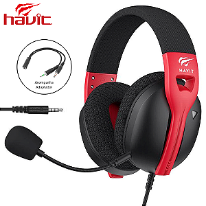 Headset Gamer com Fio Drivers 50mm Para PS4, PS5, Xbox, PCs e Celular - Havit Fuxi-H5d