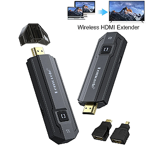 Transmissor e Receptor de Vídeo HDMI Wireless Sem Fio 1080P 60Hz até 50 M - Lemorele P20
