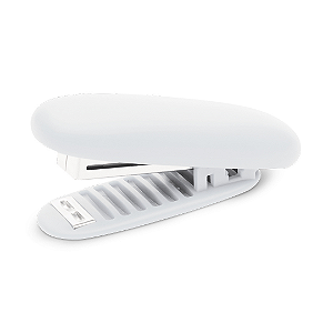 Mini Grampeador Plástico até 15 Folhas, Semiautomático, Branco - Maxprint MX-G15D