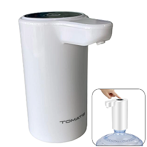 Bomba Dispensador Galão de Água Elétrica Recarregável com Design Compacto - Tomate MTC-015