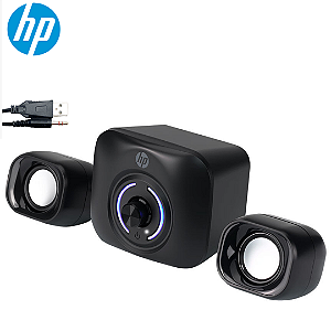 Mini Caixa de Som para PC e Notebook 2.1 com 11W RMS, USB e P2 - HP DHS-2111S