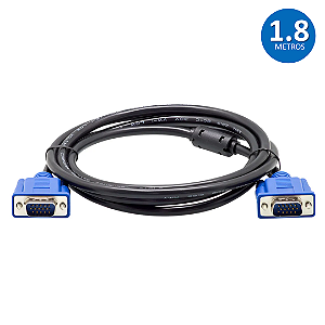 Cabo Vga Para Vga 1.8 Metros com Filtro - Kross KE-CBS0110