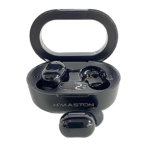 Fone de Ouvido Bluetooth 5.3 Sem Fio Intra-Auricular, Estéreo, Preto - H'maston F911