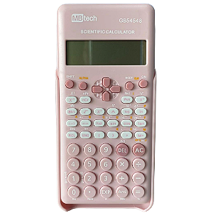 Calculadora Científica 240 Funções, 10+2 Dígitos, Cálculo de Frações, Rosa - MBtech Gb54548