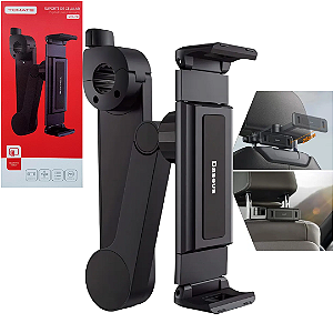 Suporte de Telefone para Banco Traseiro de Carro Cor Preto - Tomate MTG-218