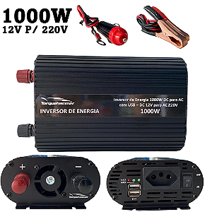 Inversor de Energia 1000W 12V para 220V Com Saída USB Ideal Starlink - Torquehammer VPL-3653-4