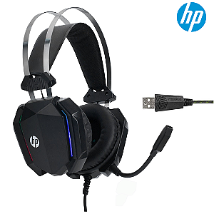 Headset Gamer USB com Microfone Ajustável e Som Estéreo - HP DHH-3215U