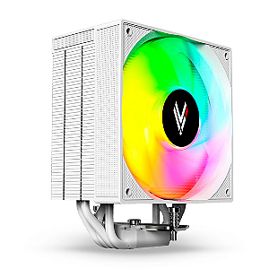 Air Cooler para Processador TDP 240W, Iluminação ARGB, Sincronizável com Placa-Mãe, Branco - Level Elite Ghost