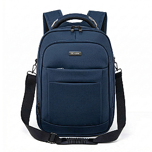 Mochila Para Notebook até 15.6" Unissex Semi Impermeável com Alça e 4 Compartimento, Azul - Aco 1604