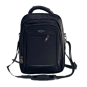 Mochila Para Notebook até 15.6" 2 em 1 Semi Impermeável com Alça e 4 Compartimento, Preto - Aco 1605