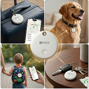 Rastreador Smart Tag Anti-perda Google Finder Bluetooth até 40 Metros - Hrebos IF-800