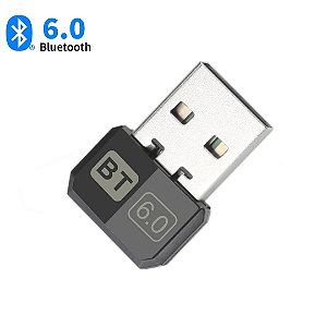 Adaptador Bluetooth 6.0 USB para PC e Notebook Alta Velocidade