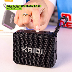 Caixa de Som Bluetooth Portátil 3W À Prova d'Água - Kaidi KNC-826