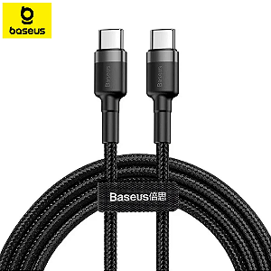Cabo Tipo C para Tipo C 60W Turbo 1 Metro Nylon - Baseus CATKLF-BG1