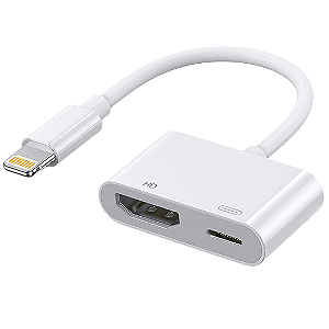 Adaptador Conversor de Lightning para HDMI Full HD para iPhone e iPad
