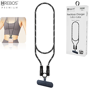 Cabo de Carregamento Tipo C Para iPhone 27W Estilo Cordão Trançado 1.2m - Hrebos CB-260i