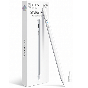 Caneta Touch StylusPen para Tablet e iPad Branca - Hrebos IF-231