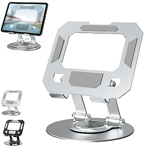 Suporte de Mesa para Tablet em Metal com Rotação 360° - H'maston SPR-08