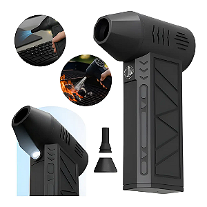 Mini Soprador de Ar Turbo Jet Fan Recarregável USB - Hoopson ZY7400-SE PRO