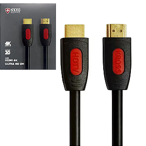 Cabo HDMI com 2 Metros Ultra HD 4K 60Hz V2.0 - Kross KE-CH420