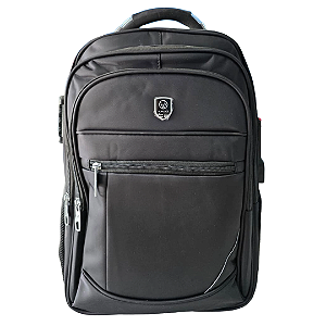 Mochila para Notebook ate 17 Executiva Impermeável com Cabo de Aço - Victtoria Voice VG22781